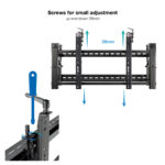 Suporte de ecrã Tooq Videowall 54"-70" Preto - Image 8