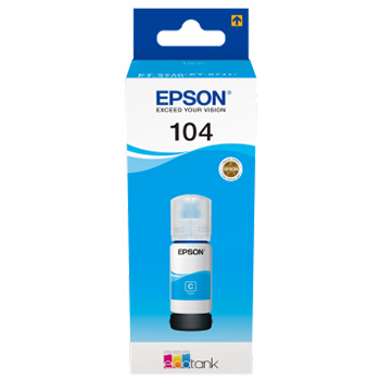 C13t00p240 Tinteiro Epson 104 EcoTank Pigmento Ciano - Image 1