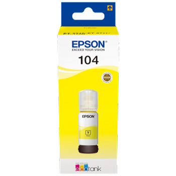 C13t00p440 Tinteiro Epson 104 EcoTank Pigmento Amarelo - Image 1