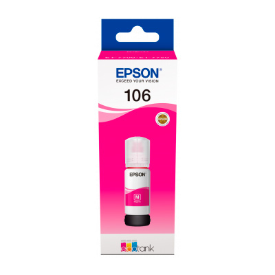 C13t00r340 Tinteiro Epson Original 106 EcoTank Magenta Ink Bottle - Image 1