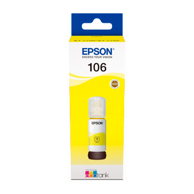 C13t00r440 Tinteiro Epson Original 106 EcoTank Yellow Ink Bottle - Image 1