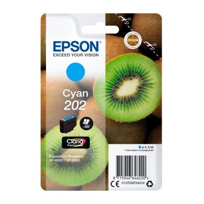 C13t02f24020 Tinteiro Epson Original Singlepack Cyan 202 Claria Premium Ink - Image 1