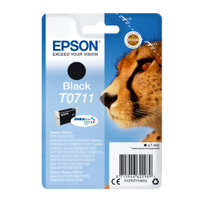 C13t07114022 Tinteiro Epson Original T0711 DURABrite Ultra Preto - Image 1