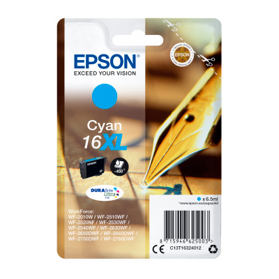 C13t16314022 Tinteiro Epson Original 16XL DURABrite Ultra Cyan - Image 1