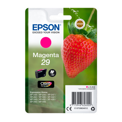C13t29834022 Tinteiro Epson Original Singlepack Magenta 29 Claria Home Ink - Image 1
