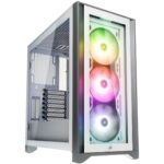 Caixa E-ATX Corsair 4000X iCUE RGB Branco Vidro Temperado