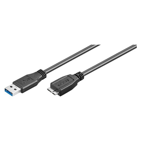 Ec1016 Cabo Ewent EC1016 USB 3.0 Type A Macho > Micro USB Macho 1.8m Preto - Image 1