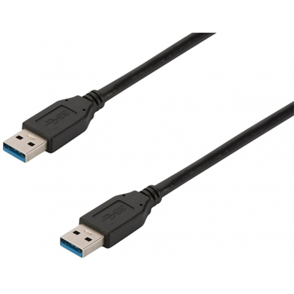 Ec1021 Cabo Ewent EC1021 USB 3.0 Type A Macho > Type A Macho 1m Preto - Image 1