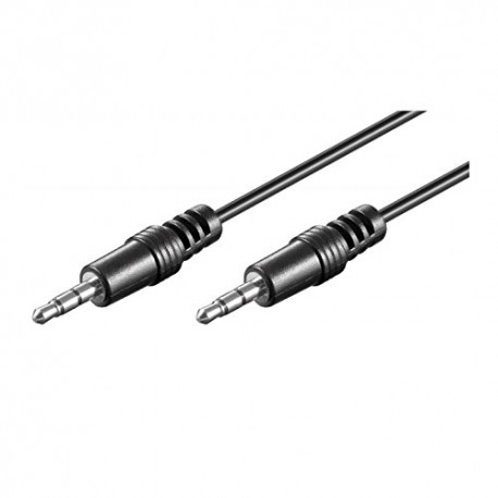 Ec1605 Cabo Extensão de Áudio Ewent EC1605 Jack 3.5mm Macho/Macho 1.5m Preto - Image 1