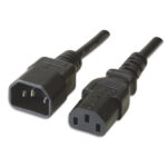 Cabo Extensão de Alimentação Ewent EC1913 VDE C14-C13 Macho/Fêmea 1.8m Preto