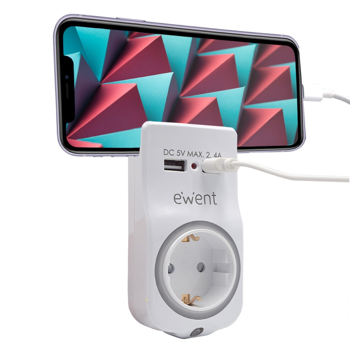 Ew1225 Carregador Ewent EW1225 USB 4 em 1 2.4A - Image 1