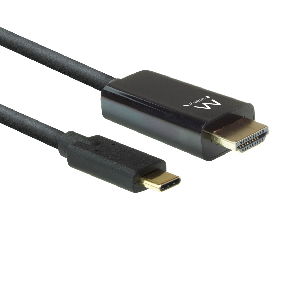 Ew9824 Cabo Ewent EW9824 USB-C para HDMI 4K/60Hz 2m Preto - Image 1