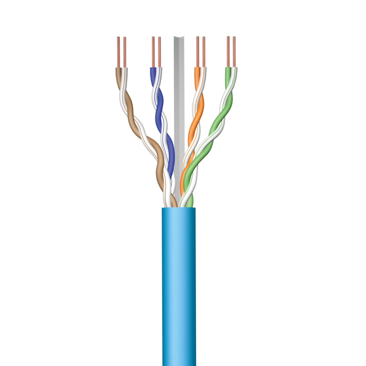 Im1223 Bobine Cabo de Rede Ewent IM1223 Cat6A U/UTP LSZH 100m Azul - Image 1