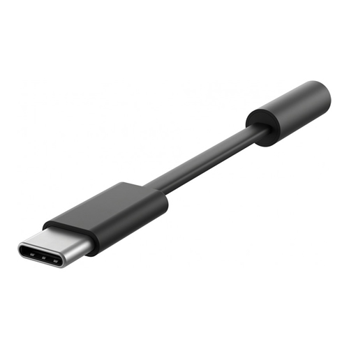 Lkz-00004 Cabo Adaptador Type-C p/ 3.5mm Microsoft Surface Preto - Image 1