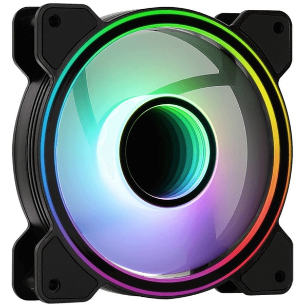Mirage12 Ventoinha Aerocool Mirage 12 ARGB Infinity Mirror - 120mm - Image 1