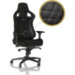 Cadeira Noblechairs EPIC PU Leather Preta/Dourada