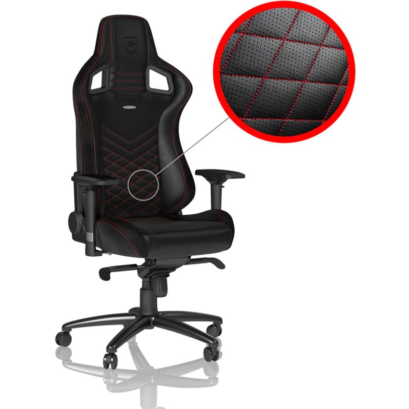 Nbl-pu-red-002 Cadeira Noblechairs EPIC PU Leather Preto / Vermelho - Image 1
