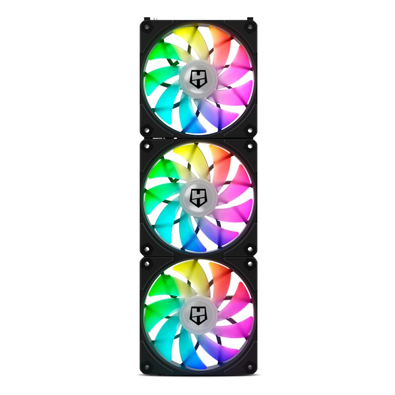 Nxhummereasylinkbk Ventoinha 120mm NOX Hummer Easy Link ARGB PWM (Pack 3) - Image 1