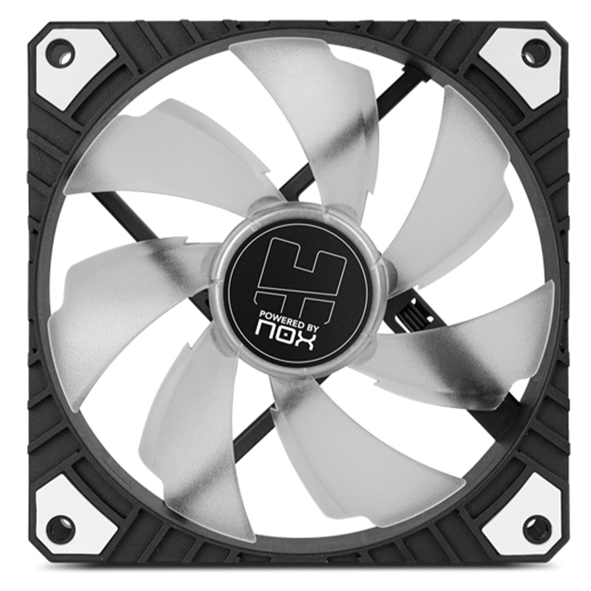 Nxhummerhfanprow Ventoinha 120mm Nox H-Fan Pro LED Branco - Image 1