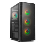Caixa E-ATX Nox Hummer Horus Tempered Glass ARGB Preta