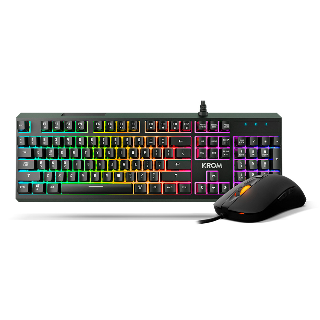 Teclado+Rato Krom Kaleido RGB PT