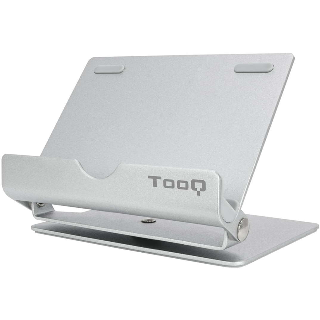 Ph0002-s Suporte de Mesa Tooq Ajustável e Giratório para Smarphone/Tablet Prateado - Image 1