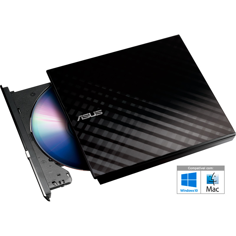 Product-p000376-24245 3 1 Drive Externa Asus SDRW-08D2S-U LITE/BLK/G/AS Preta - Image 1