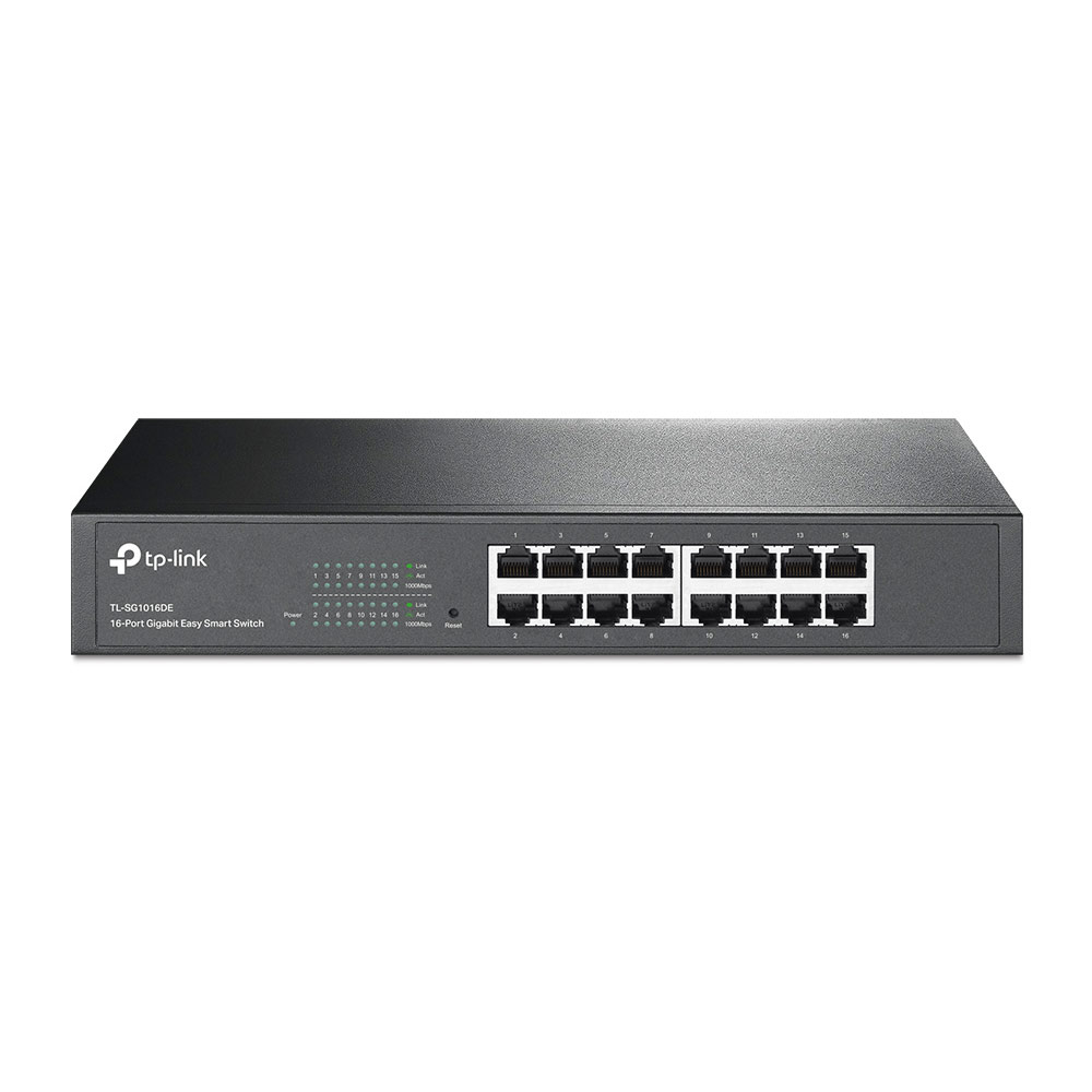 Product-p012938-28887 2 Switch TP-Link TL-SG1016DE 16 Portas Gigabit Smart Managed Rack Mountable - Image 1
