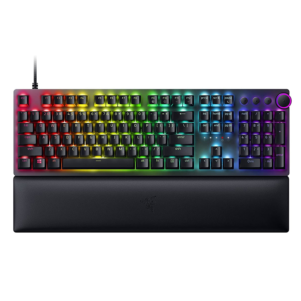 Rz03-03930300-r3m1 Teclado Razer Huntsman V2 RGB Clicky Optical Switch (Purple) US Preto - Image 1