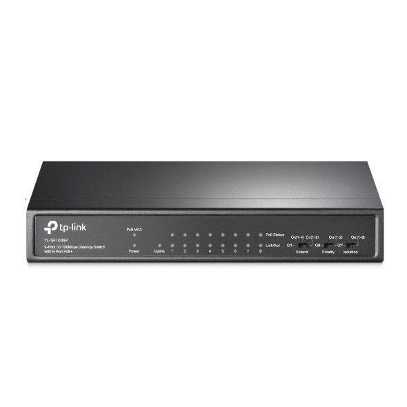 Tl-sf1009p Switch TP-Link TL-SF1009P 9 Portas 10/100Mbps UnManaged PoE+ - Image 1