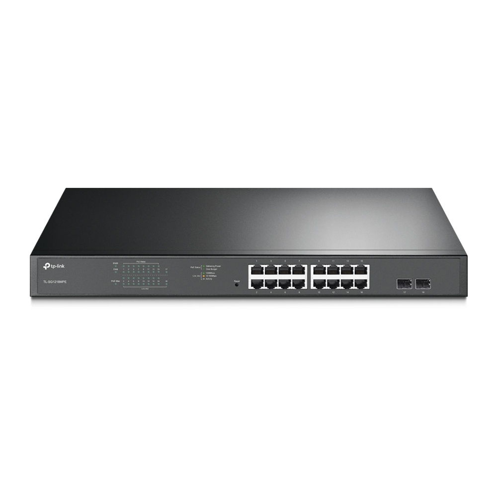 Tl-sg1218mpe Switch TP-Link TL-SG1218MPE 18 Portas Gigabit Smart Managed PoE+ SFP Rack Mountable - Image 1