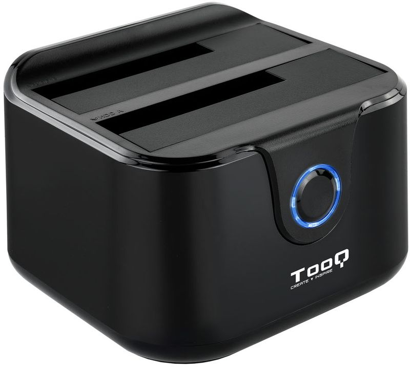 Tqds-802b Dock Tooq para 2x SATA 2.5/3.5 OTB - USB 3.0 Preto - Image 1
