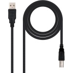 Cabo USB 2.0 Nanocable USB-A/M > USB-B/M 1 M Preto