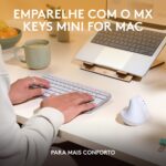Rato Laser Logitech Lift for Mac Vertical Ergonomic Wireless/Bluetooth Branco - Image 10