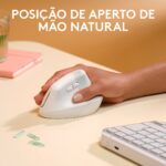 Rato Laser Logitech Lift for Mac Vertical Ergonomic Wireless/Bluetooth Branco - Image 3