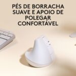 Rato Laser Logitech Lift for Mac Vertical Ergonomic Wireless/Bluetooth Branco - Image 4