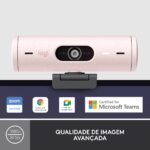 Webcam Logitech Brio 500 Full HD 1080p USB Type-C Rosa - Image 2