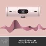 Webcam Logitech Brio 500 Full HD 1080p USB Type-C Rosa - Image 4
