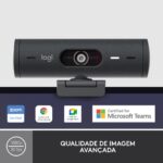 Webcam Logitech Brio 500 Full HD 1080p USB Type-C Preta - Image 2