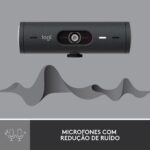 Webcam Logitech Brio 500 Full HD 1080p USB Type-C Preta - Image 4