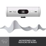 Webcam Logitech Brio 500 Full HD 1080p USB Type-C Branca - Image 4