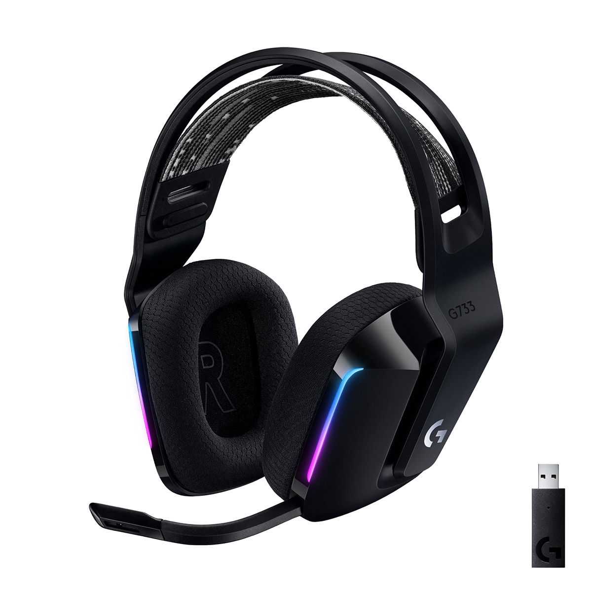981-000864 Headset Logitech G733 Lightspeed Wireless RGB Gaming Preto - Image 1