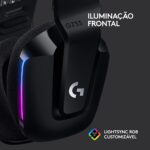 Headset Logitech G733 Lightspeed Wireless RGB Gaming Preto - Image 4