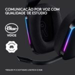 Headset Logitech G733 Lightspeed Wireless RGB Gaming Preto - Image 7