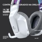 Headset Logitech G733 Lightspeed Wireless RGB Gaming Branco - Image 5