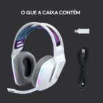 Headset Logitech G733 Lightspeed Wireless RGB Gaming Branco - Image 8
