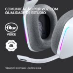 Headset Logitech G733 Lightspeed Wireless RGB Gaming Branco - Image 6