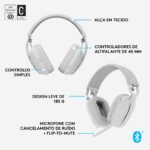 Headset Logitech Zone Vibe 100 Bluetooth Branco - Image 12