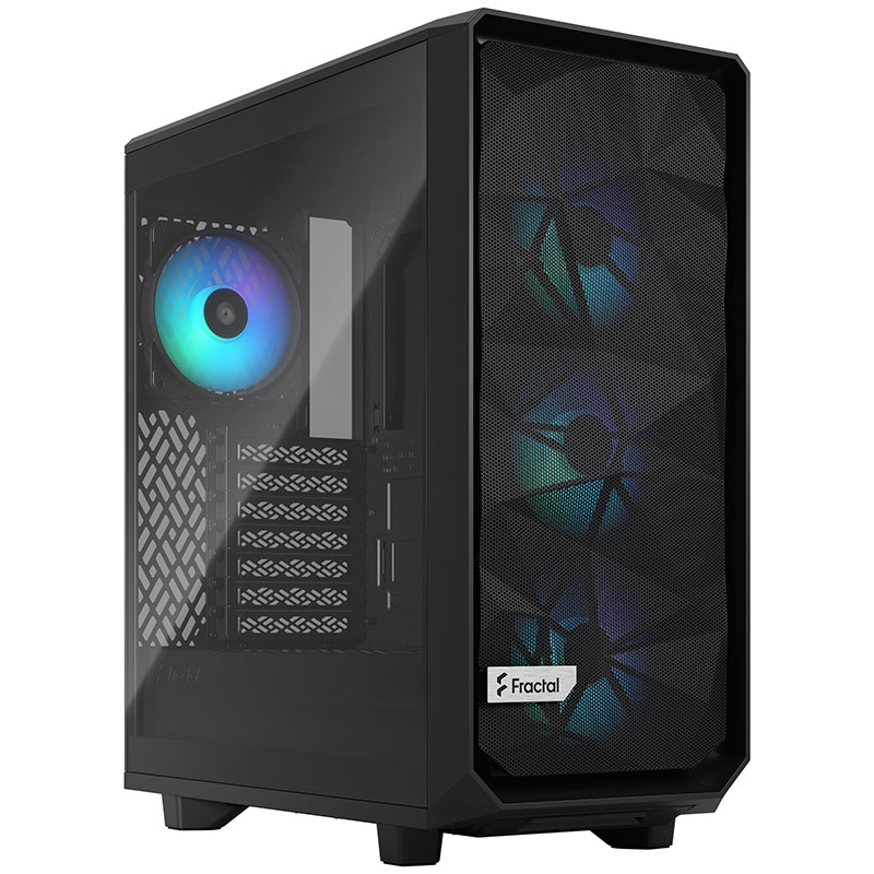 Caixa ATX Fractal Design Meshify 2 Compact RGB Black TG Light Tint (1) Caixa ATX Fractal Design Meshify 2 Compact RGB Black TG Light Tint - Image 1