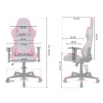 Cadeira Gaming Drift DR90 Pro Cinzenta/Rosa - Image 13